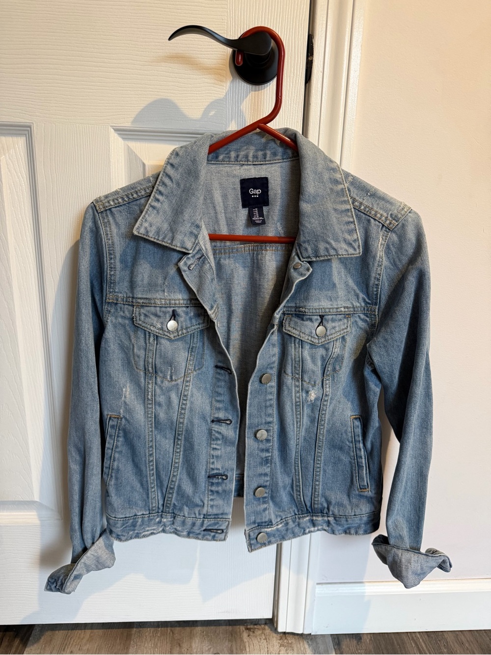 GAP Light Blue Women's Denim Jacket - Casual Button-Front
